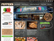 Tablet Screenshot of peppers-foods.com